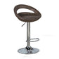 Contemporary Adjustable Height Bar Stool Indoor Bar Stool with Low Back Dark Heather Gray-White 1 Piece Clearhalo 'Bar Furniture' 'Bar Stools' 'bar_stools' 'furn' 'furn_bar_stools' 'furniture_bar_stools' 'Kitchen & Dining Furniture' 'kitchen&dining_furn' 'kitchen' 'kitchen_furn' Furniture' 4452941
