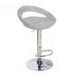 Contemporary Adjustable Height Bar Stool Indoor Bar Stool with Low Back Gray-White 1 Piece Clearhalo 'Bar Furniture' 'Bar Stools' 'bar_stools' 'furn' 'furn_bar_stools' 'furniture_bar_stools' 'Kitchen & Dining Furniture' 'kitchen&dining_furn' 'kitchen' 'kitchen_furn' Furniture' 4452947