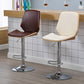Contemporary Swivel Adjustable Height Bar Stool Indoor Bar Stool with Full Back Clearhalo 'Bar Furniture' 'Bar Stools' 'bar_stools' 'furn' 'furn_bar_stools' 'furniture_bar_stools' 'Kitchen & Dining Furniture' 'kitchen&dining_furn' 'kitchen' 'kitchen_furn' Furniture' 4452957