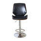 Contemporary Swivel Adjustable Height Bar Stool Indoor Bar Stool with Full Back Gloss Black 1 Piece Clearhalo 'Bar Furniture' 'Bar Stools' 'bar_stools' 'furn' 'furn_bar_stools' 'furniture_bar_stools' 'Kitchen & Dining Furniture' 'kitchen&dining_furn' 'kitchen' 'kitchen_furn' Furniture' 4452980