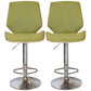 Contemporary Swivel Adjustable Height Bar Stool Indoor Bar Stool with Full Back Green 2 Piece Set Clearhalo 'Bar Furniture' 'Bar Stools' 'bar_stools' 'furn' 'furn_bar_stools' 'furniture_bar_stools' 'Kitchen & Dining Furniture' 'kitchen&dining_furn' 'kitchen' 'kitchen_furn' Furniture' 4452984
