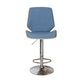 Contemporary Swivel Adjustable Height Bar Stool Indoor Bar Stool with Full Back Blue 1 Piece Clearhalo 'Bar Furniture' 'Bar Stools' 'bar_stools' 'furn' 'furn_bar_stools' 'furniture_bar_stools' 'Kitchen & Dining Furniture' 'kitchen&dining_furn' 'kitchen' 'kitchen_furn' Furniture' 4452992