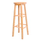 Contemporary Wood Bar Stool Indoor Bar Stool with Wood Seat and Footrest, 1 Piece Wood Bar Stool(31"H) Clearhalo 'Bar Furniture' 'Bar Stools' 'bar_stools' 'furn' 'furn_bar_stools' 'furniture_bar_stools' 'Kitchen & Dining Furniture' 'kitchen&dining_furn' 'kitchen' 'kitchen_furn' Furniture' 4453009