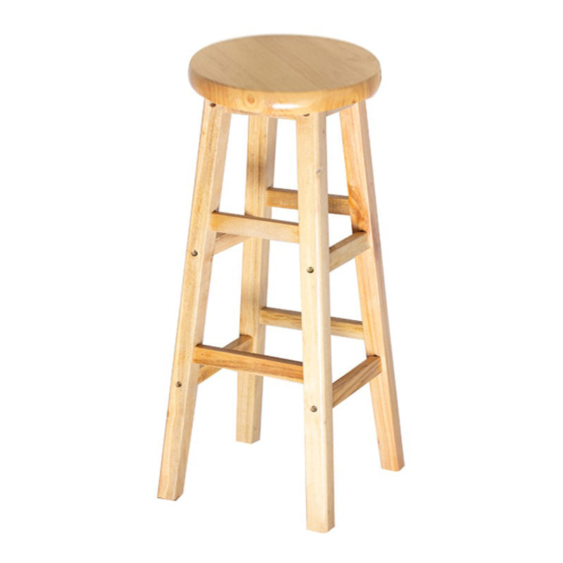 Contemporary Wood Bar Stool Indoor Bar Stool with Wood Seat and Footrest, 1 Piece Clearhalo 'Bar Furniture' 'Bar Stools' 'bar_stools' 'furn' 'furn_bar_stools' 'furniture_bar_stools' 'Kitchen & Dining Furniture' 'kitchen&dining_furn' 'kitchen' 'kitchen_furn' Furniture' 4453010