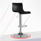 Contemporary Swivel Adjustable Bar Stool Indoor Bar Stool with Low Back Textured Black 1 Piece Clearhalo 'Bar Furniture' 'Bar Stools' 'bar_stools' 'furn' 'furn_bar_stools' 'furniture_bar_stools' 'Kitchen & Dining Furniture' 'kitchen&dining_furn' 'kitchen' 'kitchen_furn' Furniture' 4453033