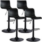 Contemporary Swivel Adjustable Bar Stool Indoor Bar Stool with Low Back Black 4 Piece Set Clearhalo 'Bar Furniture' 'Bar Stools' 'bar_stools' 'furn' 'furn_bar_stools' 'furniture_bar_stools' 'Kitchen & Dining Furniture' 'kitchen&dining_furn' 'kitchen' 'kitchen_furn' Furniture' 4453037
