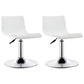 Contemporary Swivel Adjustable Bar Stool Indoor Bar Stool with Low Back Gloss White 2 Piece Set Clearhalo 'Bar Furniture' 'Bar Stools' 'bar_stools' 'furn' 'furn_bar_stools' 'furniture_bar_stools' 'Kitchen & Dining Furniture' 'kitchen&dining_furn' 'kitchen' 'kitchen_furn' Furniture' 4453049