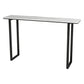 Industrial Style Stone Top Cocktail Bar Table 42-inch Height Table for Kitchen White Without Chairs Clearhalo 'Bar Furniture' 'Bar Tables' 'bar_tables' 'furn' 'furn_bar_tables' 'Furniture' 'furniture_bar_tables' 'Kitchen & Dining Furniture' 4453111