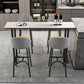Industrial Style Stone Top Cocktail Bar Table 42-inch Height Table for Kitchen Clearhalo 'Bar Furniture' 'Bar Tables' 'bar_tables' 'furn' 'furn_bar_tables' 'Furniture' 'furniture_bar_tables' 'Kitchen & Dining Furniture' 4453118