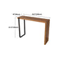 Modern Wood Bistro Table with Rectangle Table Top Double Pedestal Table - 42" H Clearhalo 'Bar Furniture' 'Bar Tables' 'bar_tables' 'furn' 'furn_bar_tables' 'Furniture' 'furniture_bar_tables' 'Kitchen & Dining Furniture' 4453244
