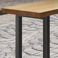 Modern Wood Pub Table with Rectangle Table Top Black Sled Table with 42-inch Height Clearhalo 'Bar Furniture' 'Bar Tables' 'bar_tables' 'furn' 'furn_bar_tables' 'Furniture' 'furniture_bar_tables' 'Kitchen & Dining Furniture' 4453273