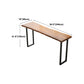 Modern Wood Pub Table with Rectangle Table Top Black Sled Table with 42-inch Height Clearhalo 'Bar Furniture' 'Bar Tables' 'bar_tables' 'furn' 'furn_bar_tables' 'Furniture' 'furniture_bar_tables' 'Kitchen & Dining Furniture' 4453280