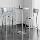 Modern Silver Metal Counter Table with Round Table Top Silver Pedestal Table Clearhalo 'Bar Furniture' 'Bar Tables' 'bar_tables' 'furn' 'furn_bar_tables' 'Furniture' 'furniture_bar_tables' 'Kitchen & Dining Furniture' 4453308