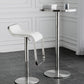 Modern Silver Metal Counter Table with Round Table Top Silver Pedestal Table Clearhalo 'Bar Furniture' 'Bar Tables' 'bar_tables' 'furn' 'furn_bar_tables' 'Furniture' 'furniture_bar_tables' 'Kitchen & Dining Furniture' 4453322