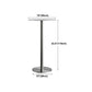 Modern Silver Metal Counter Table with Round Table Top Silver Pedestal Table Clearhalo 'Bar Furniture' 'Bar Tables' 'bar_tables' 'furn' 'furn_bar_tables' 'Furniture' 'furniture_bar_tables' 'Kitchen & Dining Furniture' 4453326