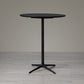 Modern Wood Counter Table with Round Table Top 4-Prong Table - 42" H Black 31.5"L x 31.5"W x 41.3"H Clearhalo 'Bar Furniture' 'Bar Tables' 'bar_tables' 'Furniture' 'furniture_bar_tables' 'Kitchen & Dining Furniture' 4453332