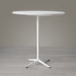 Modern Wood Counter Table with Round Table Top 4-Prong Table - 42" H White 35"L x 35"W x 41"H Clearhalo 'Bar Furniture' 'Bar Tables' 'bar_tables' 'Furniture' 'furniture_bar_tables' 'Kitchen & Dining Furniture' 4453339