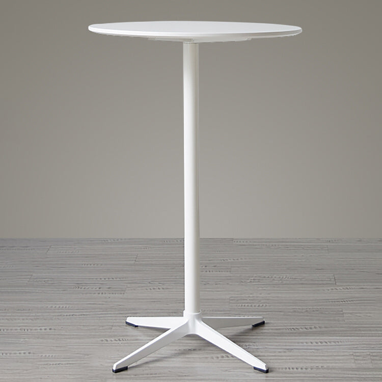 Modern Wood Counter Table with Round Table Top 4-Prong Table - 42" H Clearhalo 'Bar Furniture' 'Bar Tables' 'bar_tables' 'Furniture' 'furniture_bar_tables' 'Kitchen & Dining Furniture' 4453341