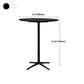 Modern Wood Counter Table with Round Table Top 4-Prong Table - 42" H Clearhalo 'Bar Furniture' 'Bar Tables' 'bar_tables' 'Furniture' 'furniture_bar_tables' 'Kitchen & Dining Furniture' 4453345