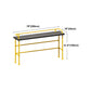 Modern Black Wood Counter Table with Rectangle Table Top Yellow Trestle Table -42" H Clearhalo 'Bar Furniture' 'Bar Tables' 'bar_tables' 'furn' 'furn_bar_tables' 'Furniture' 'furniture_bar_tables' 'Kitchen & Dining Furniture' 4453373