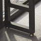 Brown Modern Style Rectangle in Solid Wood and Iron Table Coffee Shop Bar Table Clearhalo 'Bar Furniture' 'Bar Tables' 'bar_tables' 'furn' 'furn_bar_tables' 'Furniture' 'furniture_bar_tables' 'Kitchen & Dining Furniture' 4453385