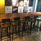 Brown Modern Style Bar Table in Solid Wood and Metal Bar Table, Only Table Clearhalo 'Bar Furniture' 'Bar Tables' 'bar_tables' 'furn' 'furn_bar_tables' 'Furniture' 'furniture_bar_tables' 'Kitchen & Dining Furniture' 4453470