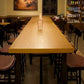 Brown Modern Style Bar Table in Solid Wood and Metal Bar Table, Only Table Clearhalo 'Bar Furniture' 'Bar Tables' 'bar_tables' 'furn' 'furn_bar_tables' 'Furniture' 'furniture_bar_tables' 'Kitchen & Dining Furniture' 4453472
