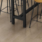 Light Brown Modern Style Bar Table Solid Wood Rectangular Bar Table with Metal Base Clearhalo 'Bar Furniture' 'Bar Tables' 'bar_tables' 'furn' 'furn_bar_tables' 'Furniture' 'furniture_bar_tables' 'Kitchen & Dining Furniture' 4453498