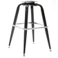 Modern Rotatable Backrest Counter Stool Iron Cafe Bar Stool with Leather Cushion and Pedal Clearhalo 'Bar Furniture' 'Bar Stools' 'bar_stools' 'furn' 'furn_bar_stools' 'furniture_bar_stools' 'Kitchen & Dining Furniture' 'kitchen&dining_furn' 'kitchen' 'kitchen_furn' Furniture' 4453549