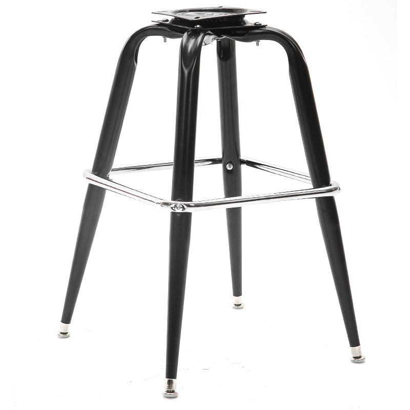 Modern Rotatable Backrest Counter Stool Iron Cafe Bar Stool with Leather Cushion and Pedal Clearhalo 'Bar Furniture' 'Bar Stools' 'bar_stools' 'furn' 'furn_bar_stools' 'furniture_bar_stools' 'Kitchen & Dining Furniture' 'kitchen&dining_furn' 'kitchen' 'kitchen_furn' Furniture' 4453549