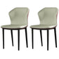 Industrial Style Wingback Chairs PU Leather Dining Chairs for Kitchen Gray Coffee 2 Piece Set Clearhalo ' kitchen&dining_furn' 'Dining Chairs' 'Dining Tables & Seating' 'dining_chair' 'furn' 'furn_dining_chair' 'Furniture' 'furniture_dining_chair' 'Kitchen & Dining Furniture' 'kitchen' 4453596