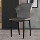 Industrial Style Wingback Chairs PU Leather Dining Chairs for Kitchen Dark Gray 1 Piece Clearhalo ' kitchen&dining_furn' 'Dining Chairs' 'Dining Tables & Seating' 'dining_chair' 'furn' 'furn_dining_chair' 'Furniture' 'furniture_dining_chair' 'Kitchen & Dining Furniture' 'kitchen' 4453613