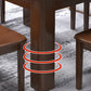 Modern Standard Dining Table Extendable Solid Wood Dining Table with 4 Legs Clearhalo ' dining_table' 'Dining Tables & Seating' 'Dining Tables' 'furn' 'furn_dining_table' 'Furniture' 'furniture_dining_table' 'Kitchen & Dining Furniture' 'kitchen&dining_furn' 'kitchen' 'kitchen_dining_table' 4453625