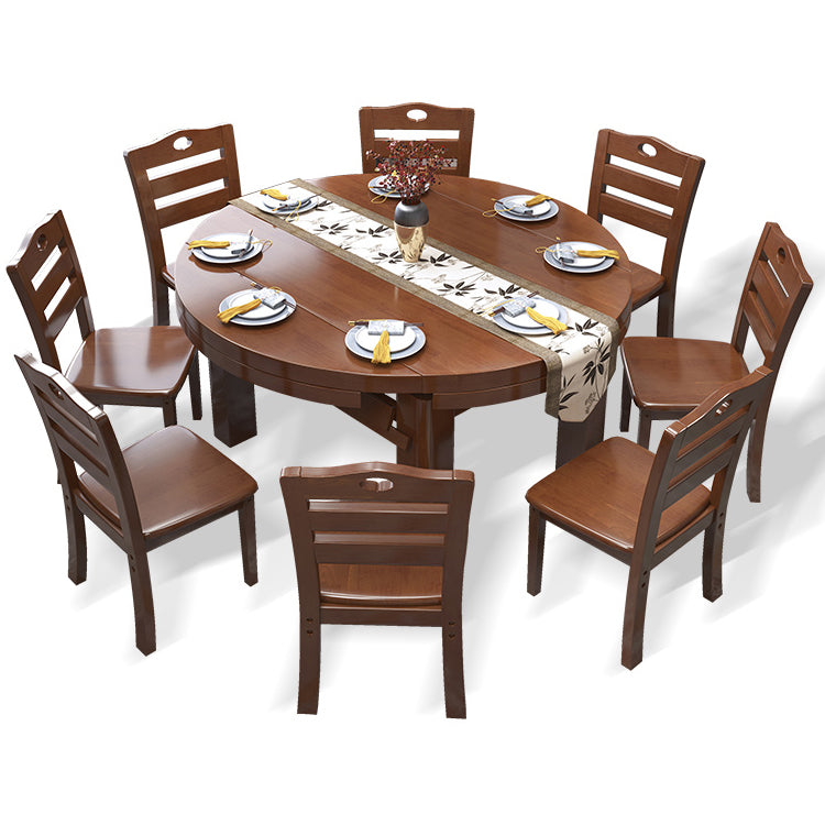 Modern Standard Dining Table Extendable Solid Wood Dining Table with 4 Legs Clearhalo ' dining_table' 'Dining Tables & Seating' 'Dining Tables' 'furn' 'furn_dining_table' 'Furniture' 'furniture_dining_table' 'Kitchen & Dining Furniture' 'kitchen&dining_furn' 'kitchen' 'kitchen_dining_table' 4453629