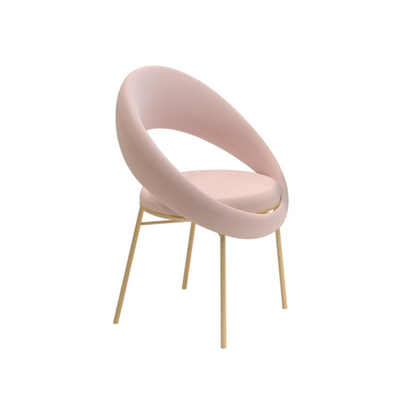 Glam 1/3/4/5 Pieces Dining Set Sintered Stone Dining Furniture for Home Use 1 Pink Chair Clearhalo 'Dining Room Sets' 'Dining Tables & Seating' 'dining_room_set' 'furn' 'furn_dining_room_set' 'Furniture' 'furniture_dining_room_set' 'Kitchen & Dining Furniture' 'kitchen&dining_furn' 'kitchen' 4453648