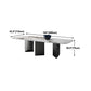 Sintered Stone Modern Rectangle Dining Table White Stone Top Dinette Table for Kitchen Clearhalo ' dining_table' 'Dining Tables & Seating' 'Dining Tables' 'furn' 'furn_dining_table' 'Furniture' 'furniture_dining_table' 'Kitchen & Dining Furniture' 'kitchen&dining_furn' 'kitchen' 'kitchen_dining_table' 4453673
