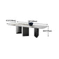 Sintered Stone Modern Rectangle Dining Table White Stone Top Dinette Table for Kitchen Clearhalo ' dining_table' 'Dining Tables & Seating' 'Dining Tables' 'furn' 'furn_dining_table' 'Furniture' 'furniture_dining_table' 'Kitchen & Dining Furniture' 'kitchen&dining_furn' 'kitchen' 'kitchen_dining_table' 4453676