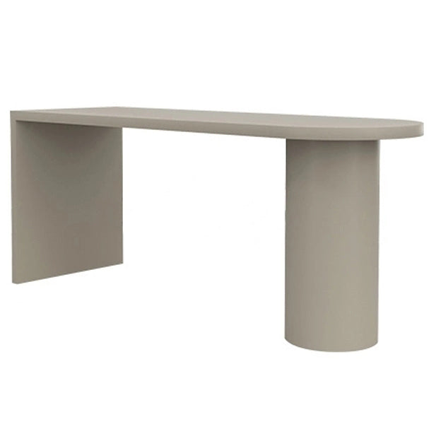 Modern Solid Wood Specialty Bar Table Double Pedestal Bistro Table for Kitchen Gray Without Chairs Clearhalo 'Bar Furniture' 'Bar Tables' 'bar_tables' 'Dining Tables & Seating' 'Dining Tables' 'dining_table' 'furn' 'furn_dining_table' 'Furniture' 'furniture_bar_tables' 'Kitchen & Dining Furniture' 4457328