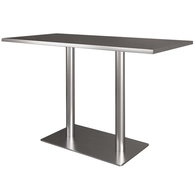 Industrial Style Dining Site Table Stainless Steel Dining Room Collection Rectangle Trestle Clearhalo ' dining_table' 'Dining Tables & Seating' 'Dining Tables' 'furn' 'furn_dining_table' 'Furniture' 'furniture_dining_table' 'Kitchen & Dining Furniture' 'kitchen&dining_furn' 'kitchen' 'kitchen_dining_table' 4457378