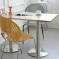 Industrial Style Dining Site Table Stainless Steel Dining Room Collection Rectangle Double Pedestal 47.2"L x 23.6"W x 29.5"H Clearhalo ' dining_table' 'Dining Tables & Seating' 'Dining Tables' 'furn' 'furn_dining_table' 'Furniture' 'furniture_dining_table' 'Kitchen & Dining Furniture' 'kitchen&dining_furn' 'kitchen' 'kitchen_dining_table' 4457379