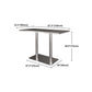 Industrial Style Dining Site Table Stainless Steel Dining Room Collection Clearhalo ' dining_table' 'Dining Tables & Seating' 'Dining Tables' 'furn' 'furn_dining_table' 'Furniture' 'furniture_dining_table' 'Kitchen & Dining Furniture' 'kitchen&dining_furn' 'kitchen' 'kitchen_dining_table' 4457394