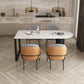 Modern Style Dining Table White Home Use Dining Table with Double Pedestal Base Clearhalo ' dining_table' 'Dining Tables & Seating' 'Dining Tables' 'furn' 'furn_dining_table' 'Furniture' 'furniture_dining_table' 'Kitchen & Dining Furniture' 'kitchen&dining_furn' 'kitchen' 'kitchen_dining_table' 4457412