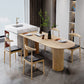 Free Form Solid Wood Dining Table Modern Dinette Table with 3 Legs Natural 55.1"L x 27.6"W x 29.5"H Without Chairs Clearhalo ' dining_table' 'Dining Tables & Seating' 'Dining Tables' 'furn' 'furn_dining_table' 'Furniture' 'furniture_dining_table' 'Kitchen & Dining Furniture' 'kitchen&dining_furn' 'kitchen' 'kitchen_dining_table' 4457439