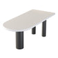 Irregular Wood Table for Restaurant Modern Dining Table with 3 Legs White Black Clearhalo ' dining_table' 'Dining Tables & Seating' 'Dining Tables' 'furn' 'furn_dining_table' 'Furniture' 'furniture_dining_table' 'Kitchen & Dining Furniture' 'kitchen&dining_furn' 'kitchen' 'kitchen_dining_table' 4457454