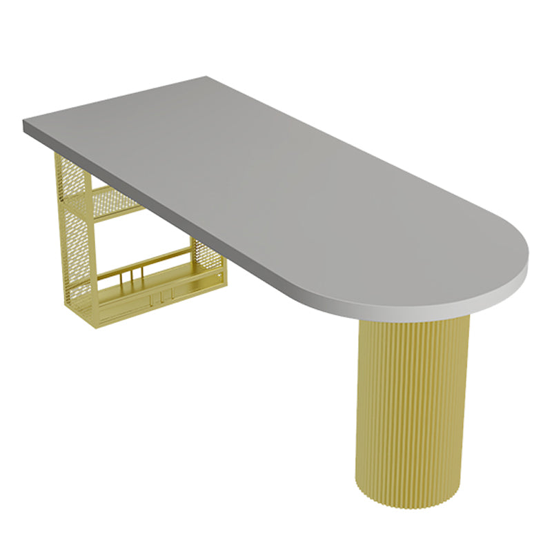 Modern Style Dining Table Solid Wood Double Pedestal Dining Table for kitchen Gray Without Chairs Clearhalo ' dining_table' 'Dining Tables & Seating' 'Dining Tables' 'furn' 'furn_dining_table' 'Furniture' 'furniture_dining_table' 'Kitchen & Dining Furniture' 'kitchen&dining_furn' 'kitchen' 'kitchen_dining_table' 4457492