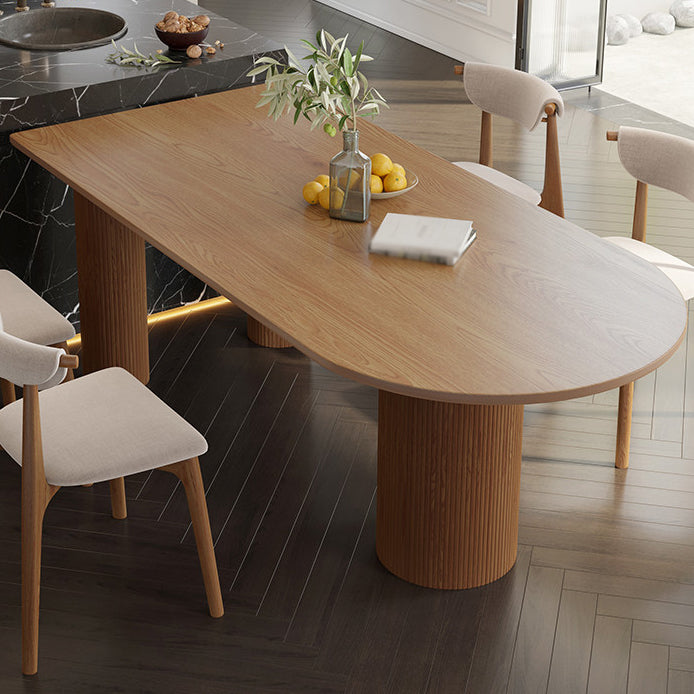 Free Form Solid Wood Dining Table Simplicity Table with 3 Legs Natural Without Chairs Clearhalo ' dining_table' 'Dining Tables & Seating' 'Dining Tables' 'furn' 'furn_dining_table' 'Furniture' 'furniture_dining_table' 'Kitchen & Dining Furniture' 'kitchen&dining_furn' 'kitchen' 'kitchen_dining_table' 4457506