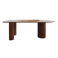 Free Form Solid Wood Dining Table Simplicity Table with 3 Legs Natural 70.9"L x 31.5"W x 29.5"H Without Chairs Clearhalo ' dining_table' 'Dining Tables & Seating' 'Dining Tables' 'furn' 'furn_dining_table' 'Furniture' 'furniture_dining_table' 'Kitchen & Dining Furniture' 'kitchen&dining_furn' 'kitchen' 'kitchen_dining_table' 4457510