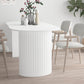 Modern Style White Dining Table Wood Dining Table with Double Pedestal Base Clearhalo ' dining_table' 'Dining Tables & Seating' 'Dining Tables' 'furn' 'furn_dining_table' 'Furniture' 'furniture_dining_table' 'Kitchen & Dining Furniture' 'kitchen&dining_furn' 'kitchen' 'kitchen_dining_table' 4457530