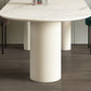 Sintered Stone Top Modern White Table for Restaurant Irregular Dining Table with 3 Legs Clearhalo ' dining_table' 'Dining Tables & Seating' 'Dining Tables' 'furn' 'furn_dining_table' 'Furniture' 'furniture_dining_table' 'Kitchen & Dining Furniture' 'kitchen&dining_furn' 'kitchen' 'kitchen_dining_table' 4457544
