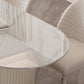 Sintered Stone White Table for Restaurant Modern Dining Table with Double Pedestal Base Clearhalo ' dining_table' 'Dining Tables & Seating' 'Dining Tables' 'furn' 'furn_dining_table' 'Furniture' 'furniture_dining_table' 'Kitchen & Dining Furniture' 'kitchen&dining_furn' 'kitchen' 'kitchen_dining_table' 4457561